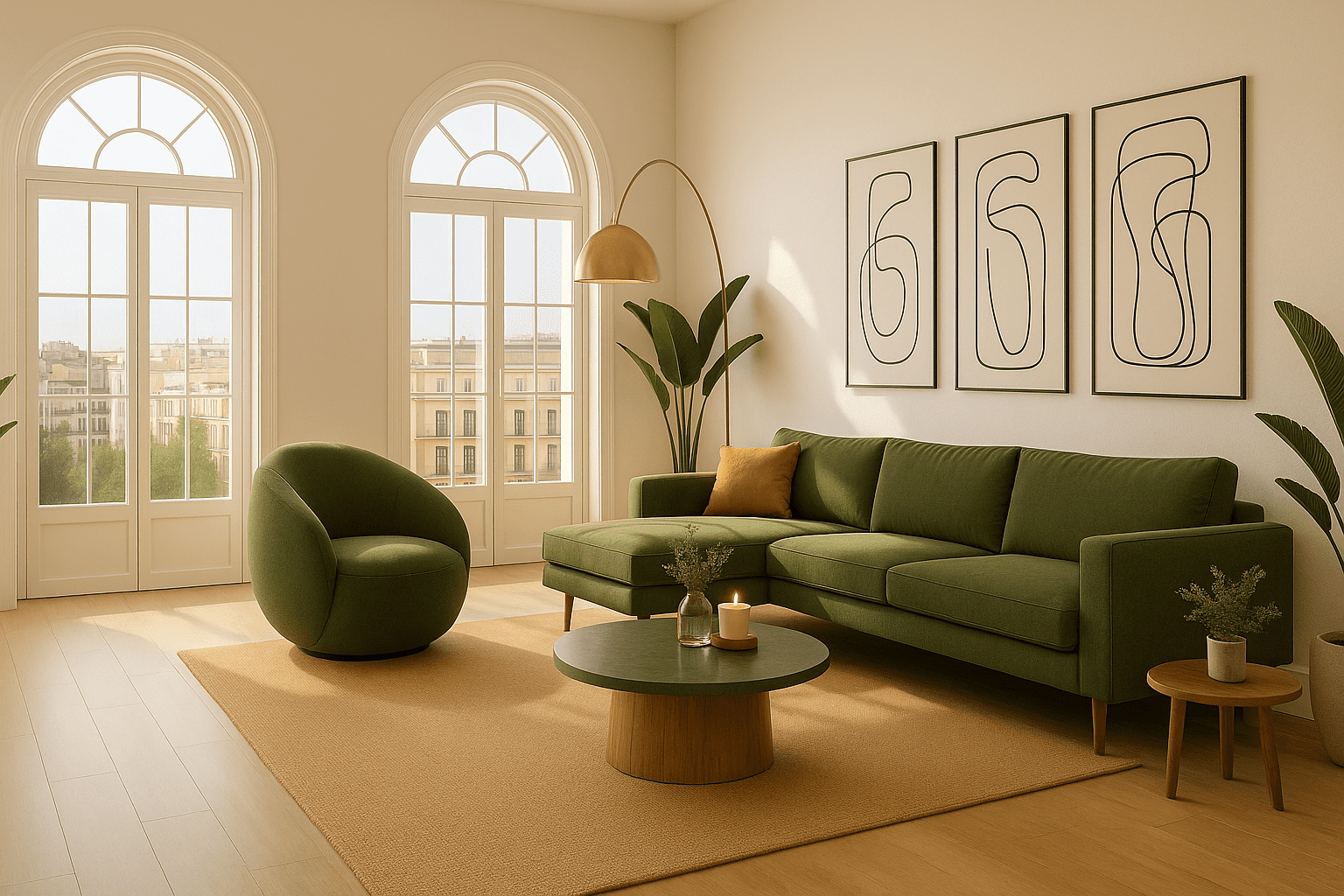 Imagen: Creada para Dikigai Magazine. (SketchUp + D5 Render, 2025) 02. Maximiza la luz natural y la iluminación ambiental