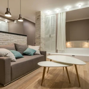 Loft con Zona de Estar y Dormitorio Integrado en Altura