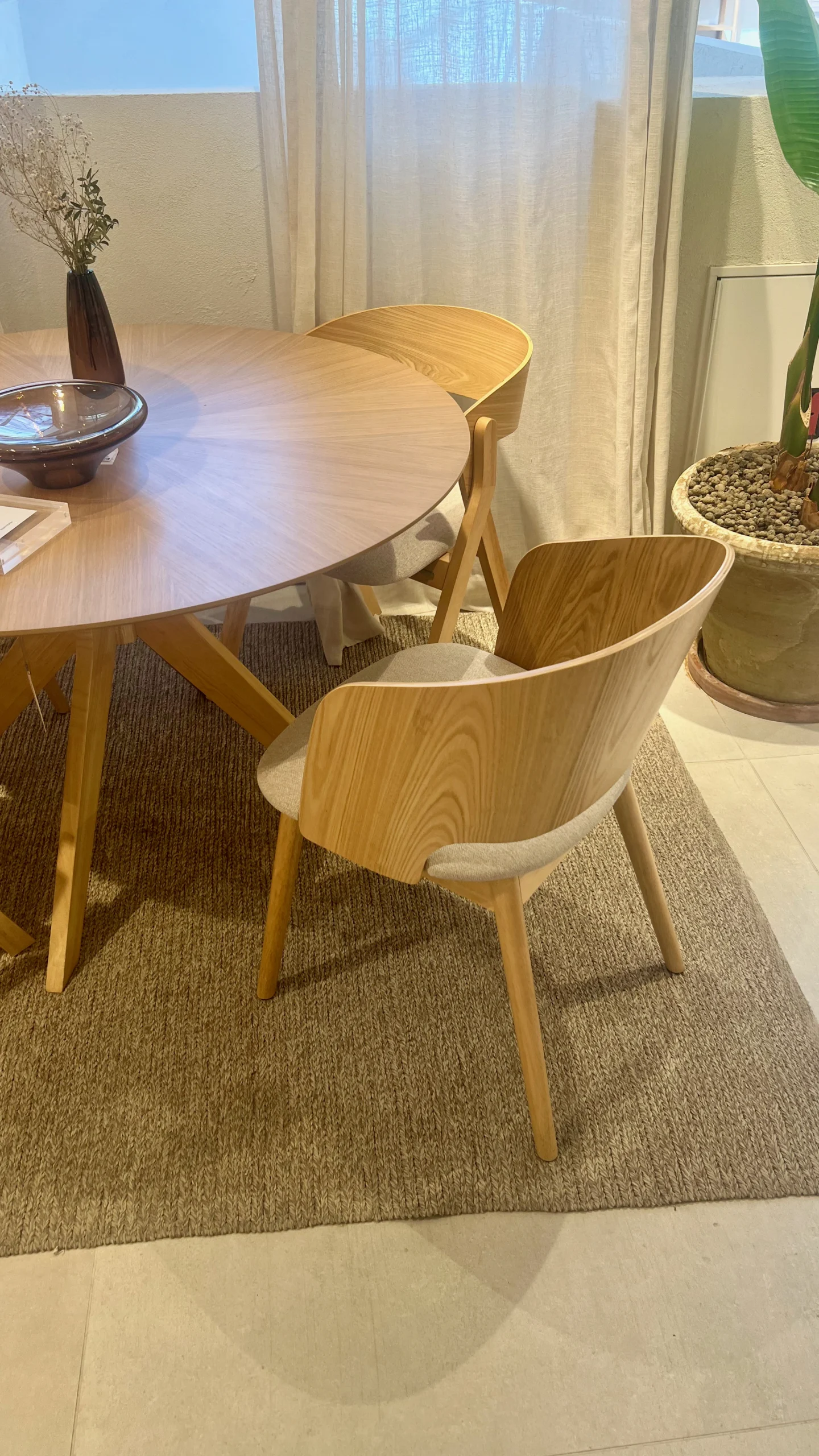 Comedor y Salón de Planta Abierta en Estilo Nórdico Contemporáneo